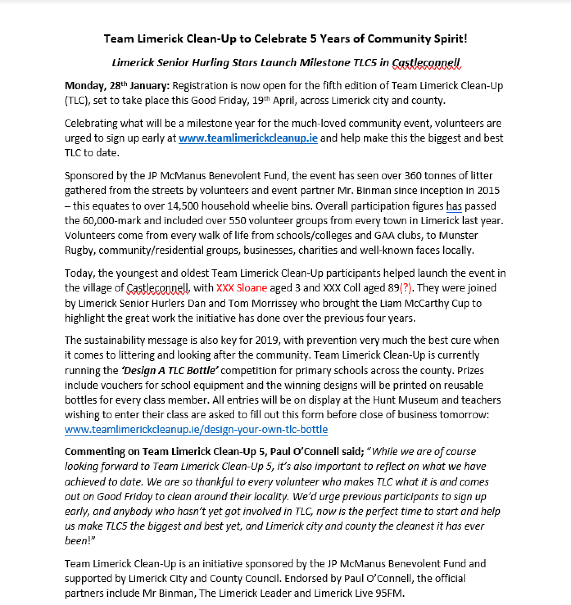 TLC5 2019 Press Release
