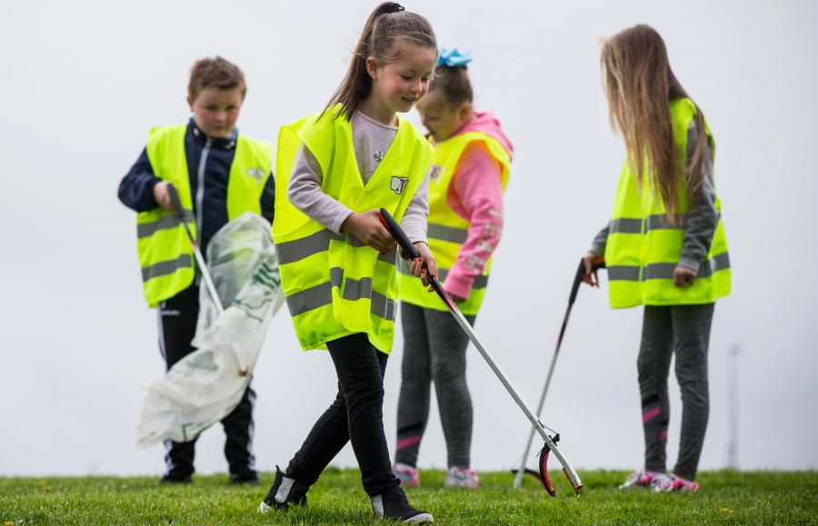 Children cleaning up at TLC